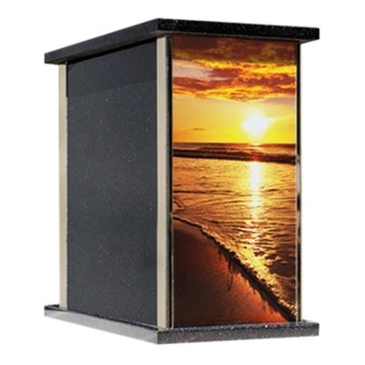 Prim Ocean Sunset Cremation Urn